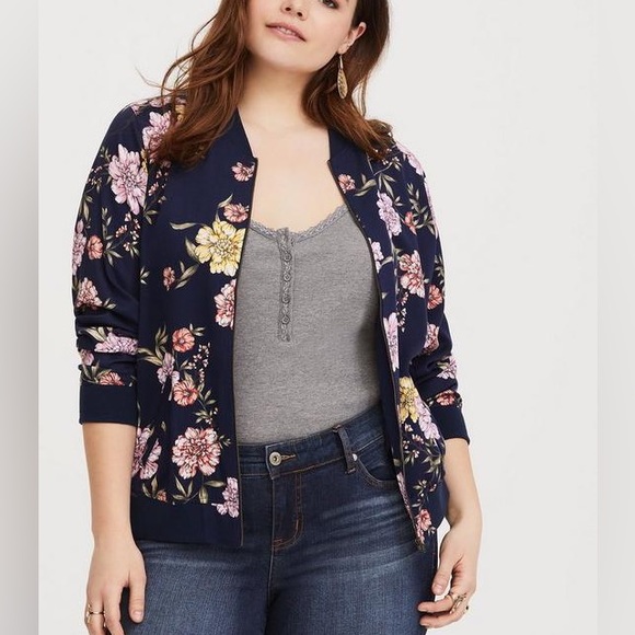 Twill Print Bomber - Picture 3 of 4